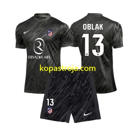 Billiga Fotbollströjor Atlético Madrid Jan Oblak 13 Målvakt Barn Hemma tröja 2024/25 Kortärmad